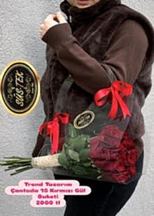 Trend �antada 15 K�rm�z� G�l Buket
