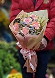 5 Adet Pembe Sonsuzluk G�l�